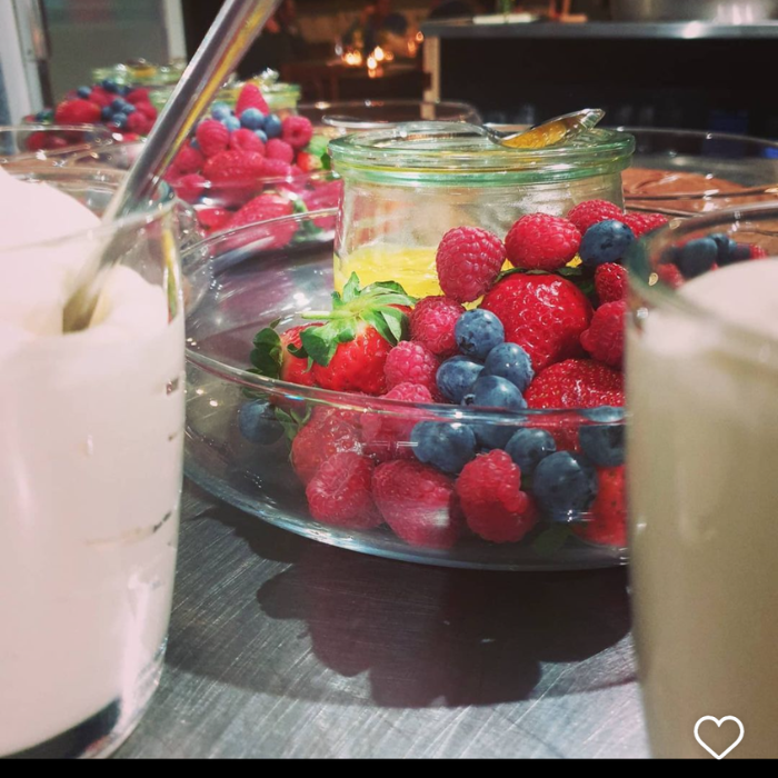 Fresh Berry Medley and Vanilla Bean Cream