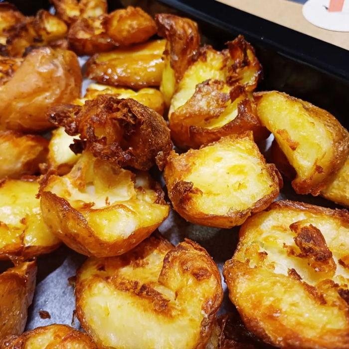 Golden Roasted Potatoes - Sprinkle with Oil or Duck Fat & Roast