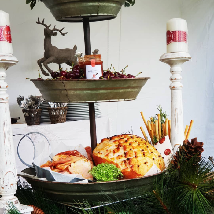 Baked Leg Ham with Orange Brandy Glaze