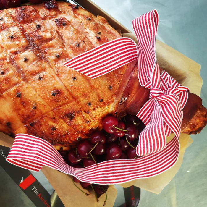Baked Leg Ham with Orange Brandy Glaze